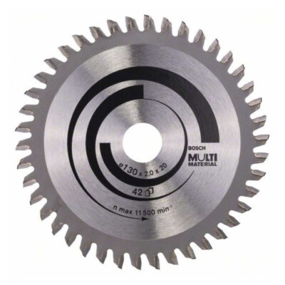Bosch Kreissägeblatt Multi Material, 130 x 20/16 x 2 mm, 42