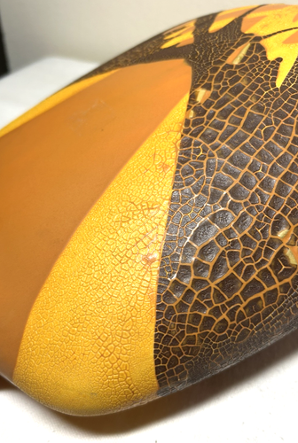 Royal Haegar Modern Deco Orange Peel Lava Glaze Shoulder Art Vase 11.5" CLEARANC - Bild 3 von 5