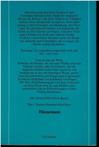Fighting Fantasy - Analand Saga 1 - Der Abenteurer aus Ananaland - B/B+/B - Picture 2 of 6