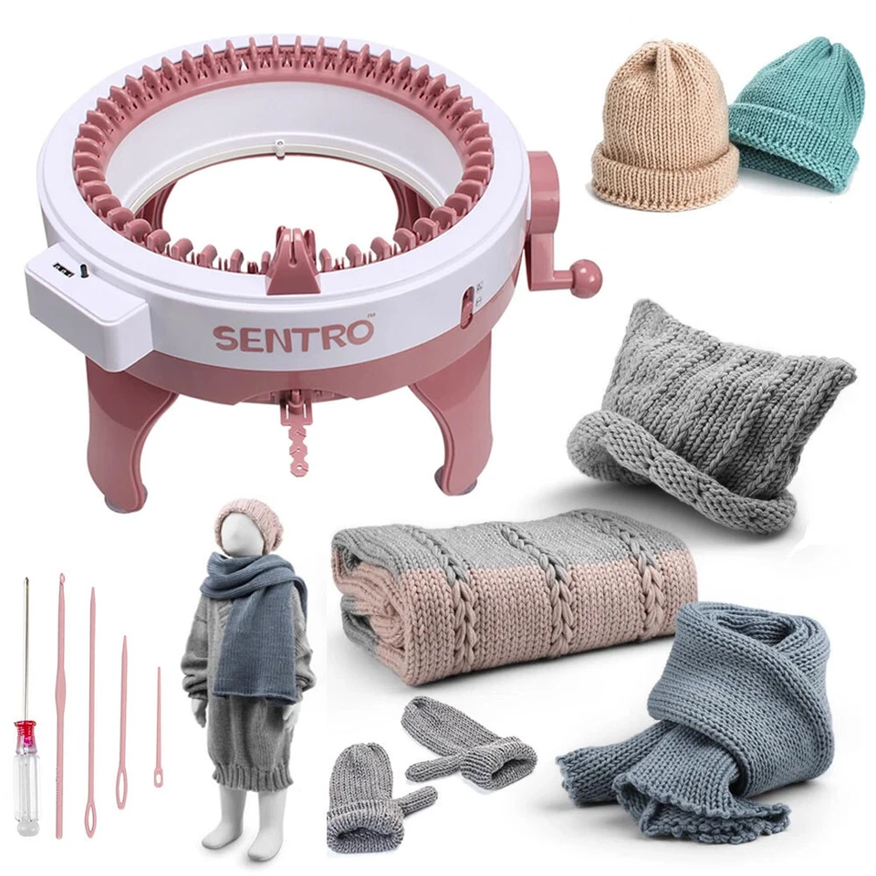 ✨48 Needles Knitting Machine Round Hand Weaving Loom DIY Scarf Hat Kids Toy UK✨ - Image 2 of 4