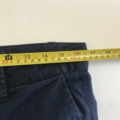 GAP TROUSERS 10 NAVY BLUE CHINOS Straight Leg High Rise Button Zip Casual Womens - Picture 18 of 21