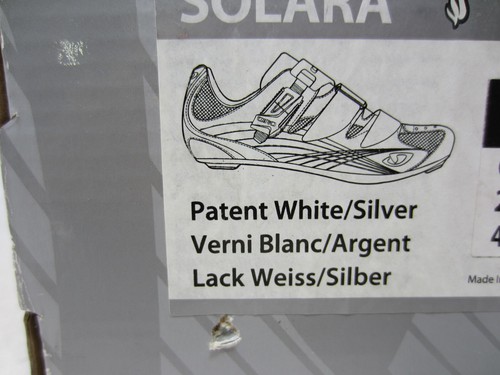 Giro Solara Road Bike Bicycle Cycling Clipless Shoes White EU 38 US 6.5 Women's - Picture 12 of 13
