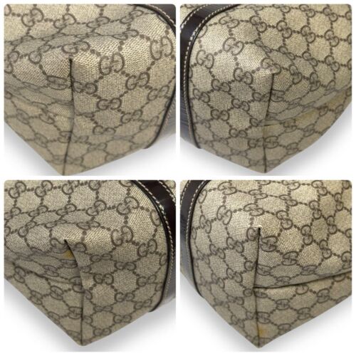 Gucci Tote Bag Borsa a Tracolla GG Supreme Pelle PVC Grande Capacità Autentica - Foto 10 di 11