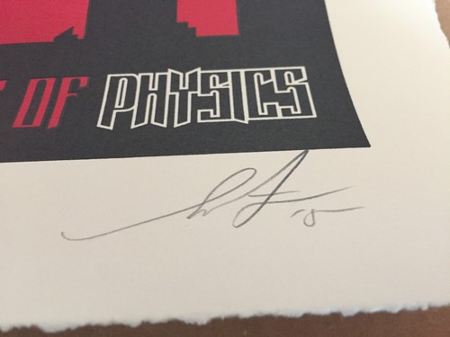 Shepard Fairey Obey "Leyes de la Física" FIRMADO S/N Letra LE 200! ¡Agotado!! - Imagen 3 de 3