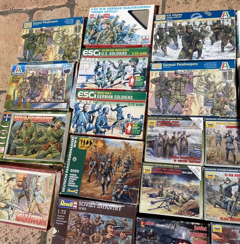 LOT DE 26 BOÎTES VIDES FIGURINES WW2 172 (361) - Photo 6/8