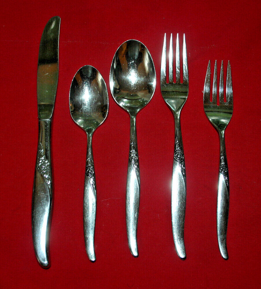 Oneida LA ROSE Stainless Premier Ltd Glossy Silverware Flatware
