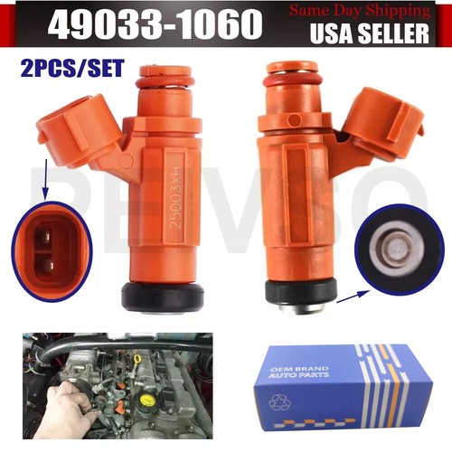 2x Fuel Injectors For Kawasaki TERYX 750 BRUTE FORCE 750 2008-2014 49033-1060 US