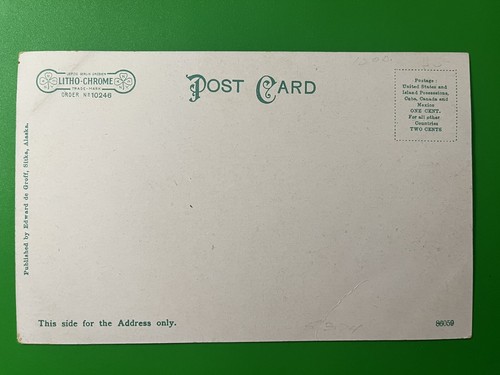 Indian River Park ~ Sitka Alaska AK Postcard ~ Indigenous People ~ Unposted UDB - Picture 2 of 2