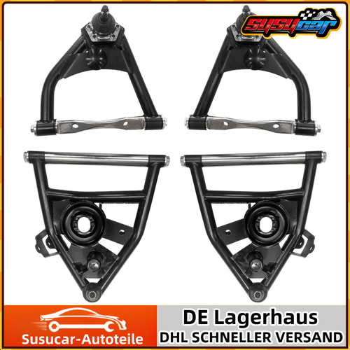 FOR 1973-1987 C10 CHEVROLET GMC TUBULAR CONTROL ARMS SET OF 4 UPPER AND LOWER - Picture 1 of 11