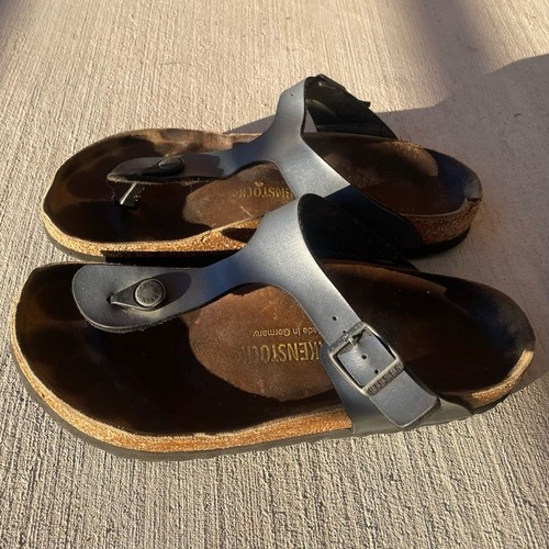 BIRKENSTOCK Sandali Donna 7 Nero Gizeh Slides - Foto 4 di 7
