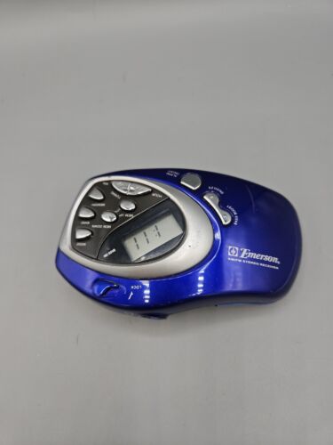 AM / FM Emerson Portable Digital AM/FM Stereo Radio Receiver Blue HR2227BL