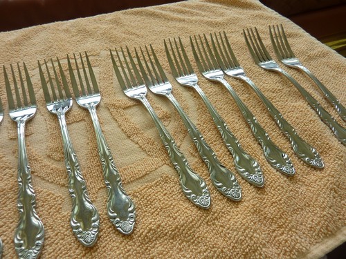 RARE JH Carlyle CAY1 Forks Stainless Steel Japan Lot of 16 - Picture 3 of 13