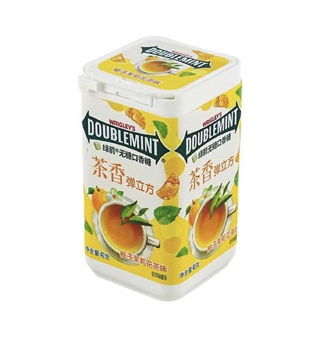 Doublemint Chewing Gum, Grapefruit Jasmine Tea Flavor, 1.23 oz - Picture 3 of 5