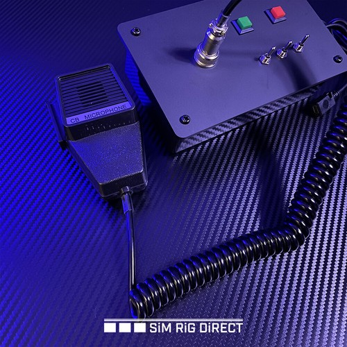 Caja de botones pequeños para simulador de vuelo ETS ATS panel de control con micrófono CB - Imagen 3 de 6