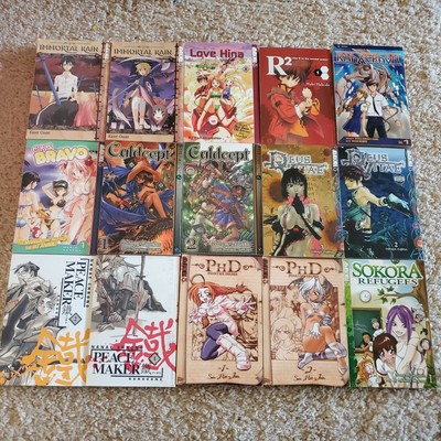 Lot Of 15 Mixed Manga Anime Book Dn Angel Peacemaker Phd Immortal Rain R2 Etc Ebay