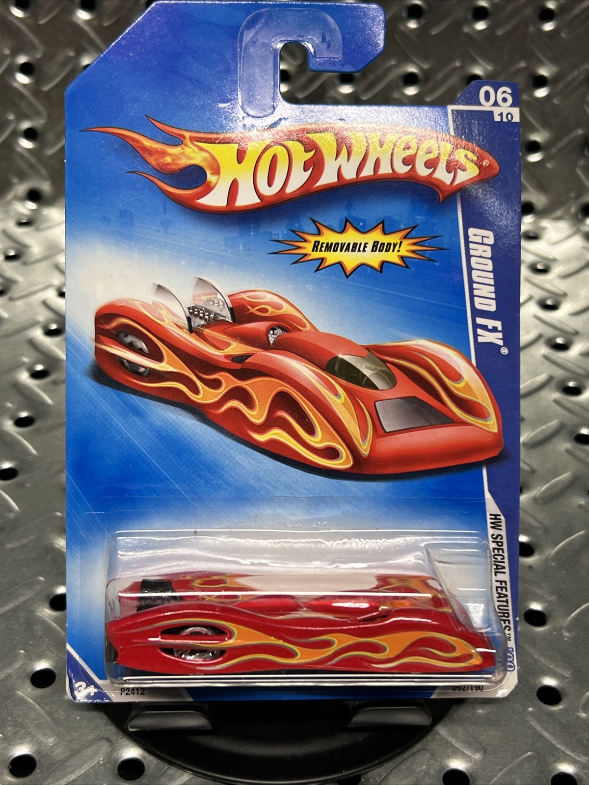 2008 092 Ground FX Red Removable Body Hot Wheels On Card