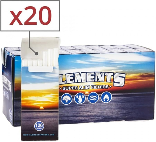 Elements - Super Slim Filters - 20 Filters/Pack - (20 Pack Display Box) - Picture 6 of 12