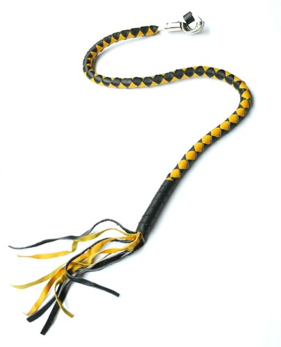 Motorcycle Get Back Whip GENUINE leather with tassels Getback  - Picture 52 of 57