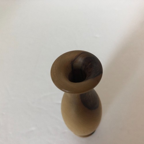Miniature Wood Hand Turned Bud Vase Small 3 3/4" - Picture 3 of 4