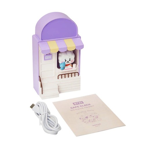 BTS BT21 RJ BABY LED DIGITAL Cafe CLOCK MY LITTLE BUDDY ARMY Goods Home Decor - Picture 5 of 9