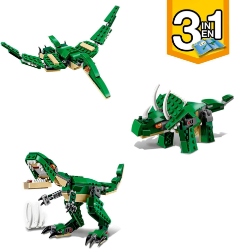 LEGO CREATOR 3 IN 1 DINOSAURO TRICERATOPO PTERODATTILO ETA' 7-12 ART 31058 - Foto 2 di 2