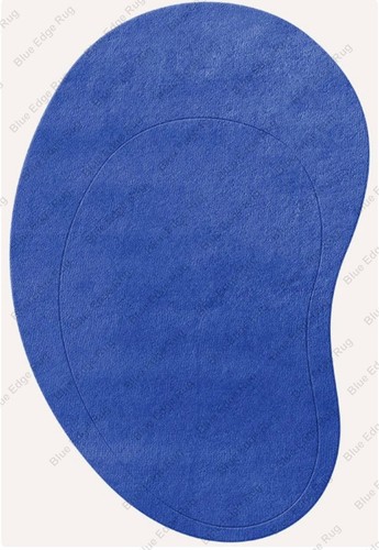 Alfombras de diseño modernas con forma de riñón acolchadas a mano alfombras hechas a mano alfombras con mechón a mano para L - Imagen 10 de 14