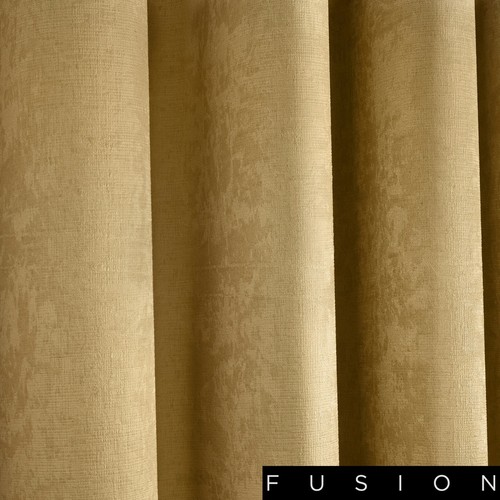 Fusion STRATA ockergelbe Ösenvorhänge & Kissen - Bild 46 von 48