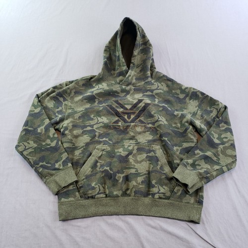Vortex Sweater Mens Large Green Camo Hoodie Scope Optics Firearms Pullover