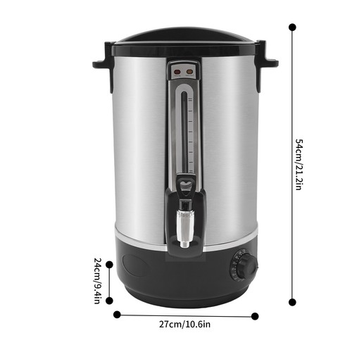 2-layer Stainless Steel Commercial Water Bucket, Electric Hot Water Bucket 16L - Picture 2 of 16