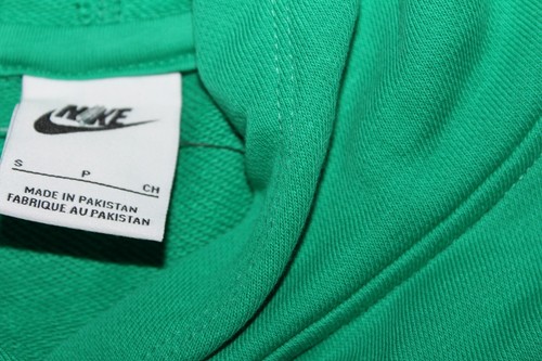 Nike Sportswear Womens Size Small Mama Cropped Pullover Hoodie DV9649-324 Green - Picture 3 of 4