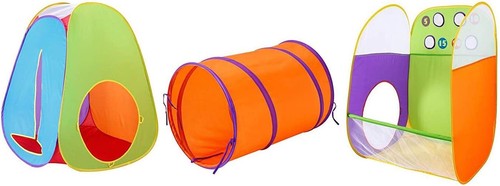 Alvantor Tenda da Gioco Pop Up con Tunnel e Casetta Gioco Bambini Interno Esterno Gioco Giocattolo - Foto 13 di 13