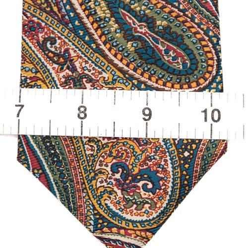 Cravatta da collo Daniel Cremieux Paisley 100% seta Made in Italy - Foto 6 di 8