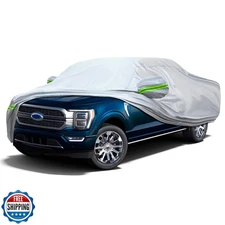 KEYOOG Truck Pickup Car Cover, 6-layer All-weather Waterproof, He