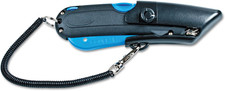 Garvey 091524 Safety Cutter with Holster, Black/Blue
