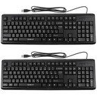 2 Count Radical Keyboard Office Computer Keyboards Wired Chinese Character