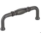 Jeffrey Alexander Durham 3”C-C Knuckled Barrel Drawer Pull Gunmetal  Z290-3-DACM