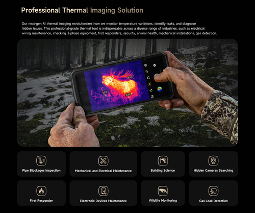 Ulefone Armor 29 Pro Thermal Version 5G AI Rugged Phone 6.67'' 21200mAh 120W NFC - Picture 12 of 17