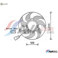 FAN ENGINE COOLING VN7535 FOR SKODA OCTAVIA/II/Combi LAURA SUPERB YETI  VW