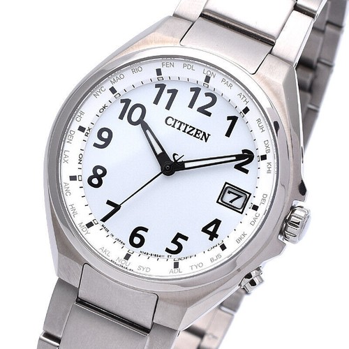 CITIZEN ATTESA CB1120-50B Eco-Drive Direct Flight Radio Wave Orologio da... - Foto 1 di 6