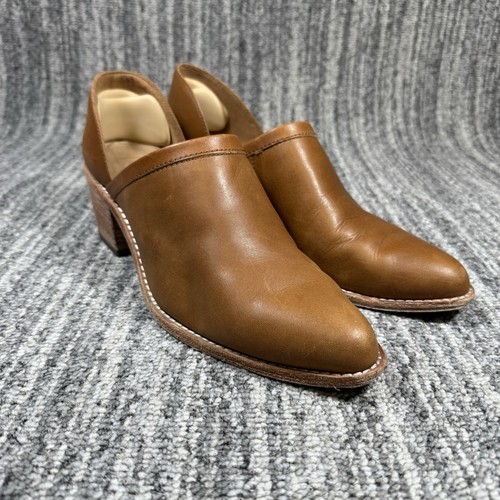 Madewell The Brady SADDLE TAN Size Women’s 8 Lowcut Bootie Leather Shoe - Picture 2 of 11