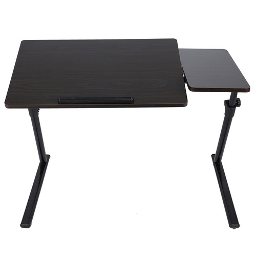 (Noyer Foncé)Portable Hauteur Réglable Ordinateur Portable Stand Bureau Lit SG - Photo 7/8