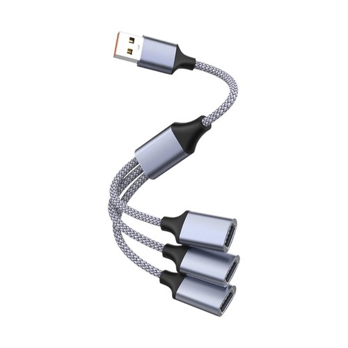 USB Y Splitter Cable USB2.0 Male to 3 Port USB2.0 Female Cable USB OTG Cable - 第 2/13 張圖片