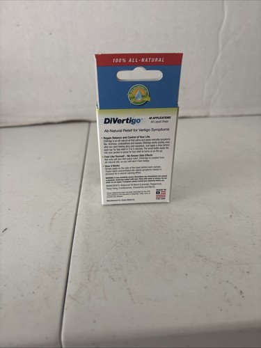 NEW Divertigo Liquid Drops Topical Oil .17 fl oz  for Vertigo Symptoms Exp 2026+ - Picture 3 of 5