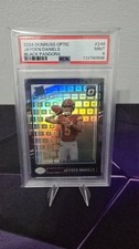 Jayden Daniels Donruss Optic True RC Black Pandora #248- /25 RARE Grail- PSA 9 