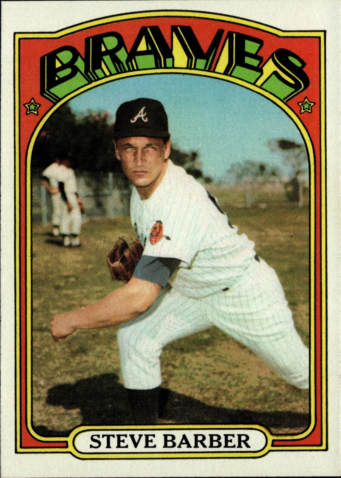 Steve Barber - 1972 Topps Baseball #333 -  Atlanta Braves + FAST FREE Ship