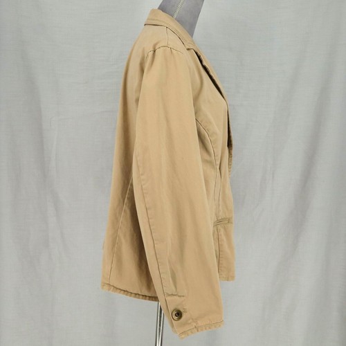 Coldwater Creek Jacket Plus Size 20 22 Beige Cotton Twill Pockets Gorpcore - Picture 7 of 16