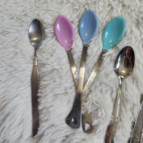 Set Of 7 Stainless Steel Baby Infant Spoons - Picture 2 of 7