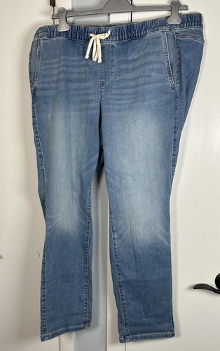 Pantalones de mezclilla ajustados para mujer Torrid mezcla de algodón azules talla grande 1R bolsillos con cordón 2R - Imagen 2 de 5