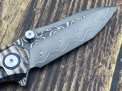 SixLeaf Camping Folding Knife RWL34+VG10 Blade Titanium Handle Knife SL-86-Fire - Picture 4 of 11