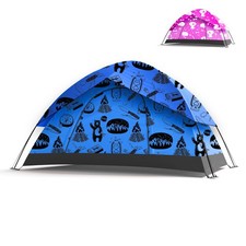 KidzAdventure 2 in 1 Indoor/Outdoor Tent for Kids, Double Layer PU1500 Waterp...